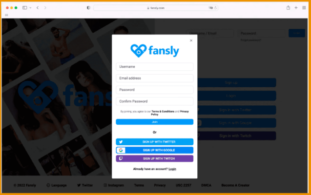 Become Fansly Creator: earning by selling photos and videos 18+